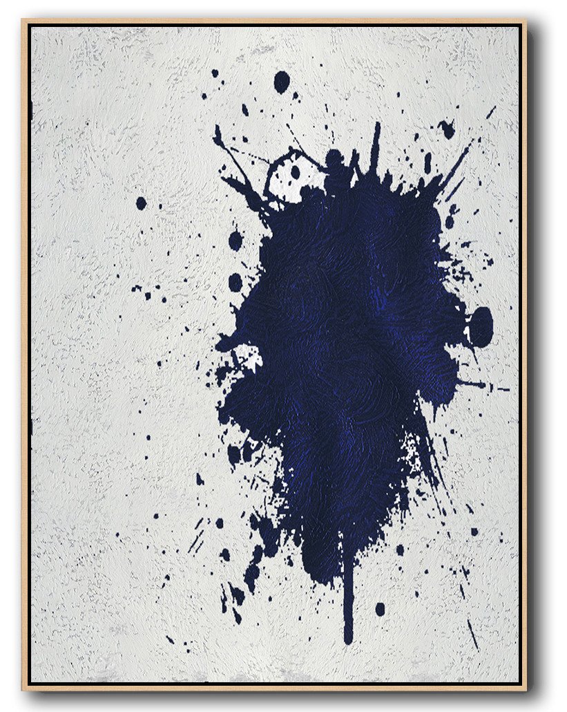 Navy and White Painting #NV12B - Click Image to Close